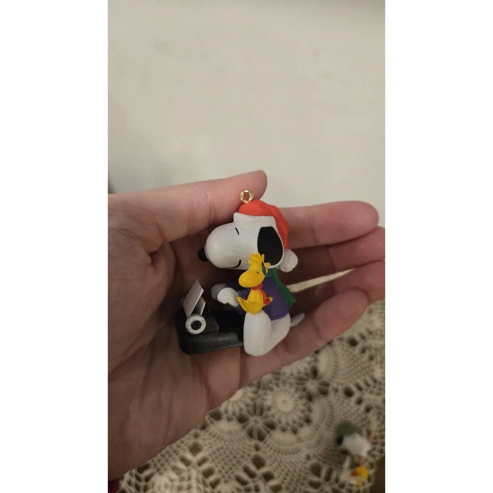 Lot of 3 Snoopy Woodstock Hallmark Keepsake Ornaments 1w/Box 2005 Peanuts EUC